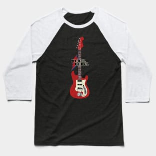 Rebel Rebel Electric Guitar Baseball T-Shirt